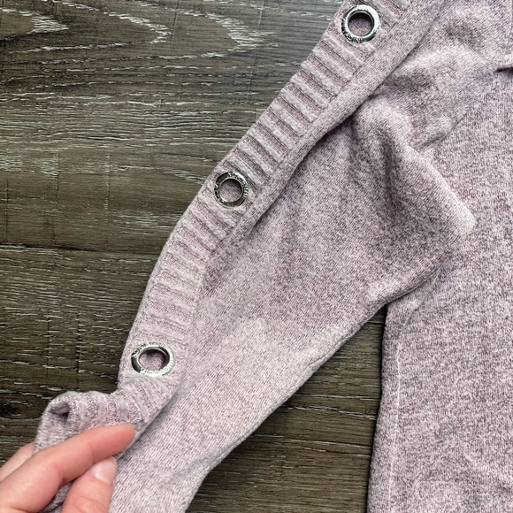 Adrienne Vittadini Cut Out Sweater Soft Pink Size XL - Picture 3 of 4